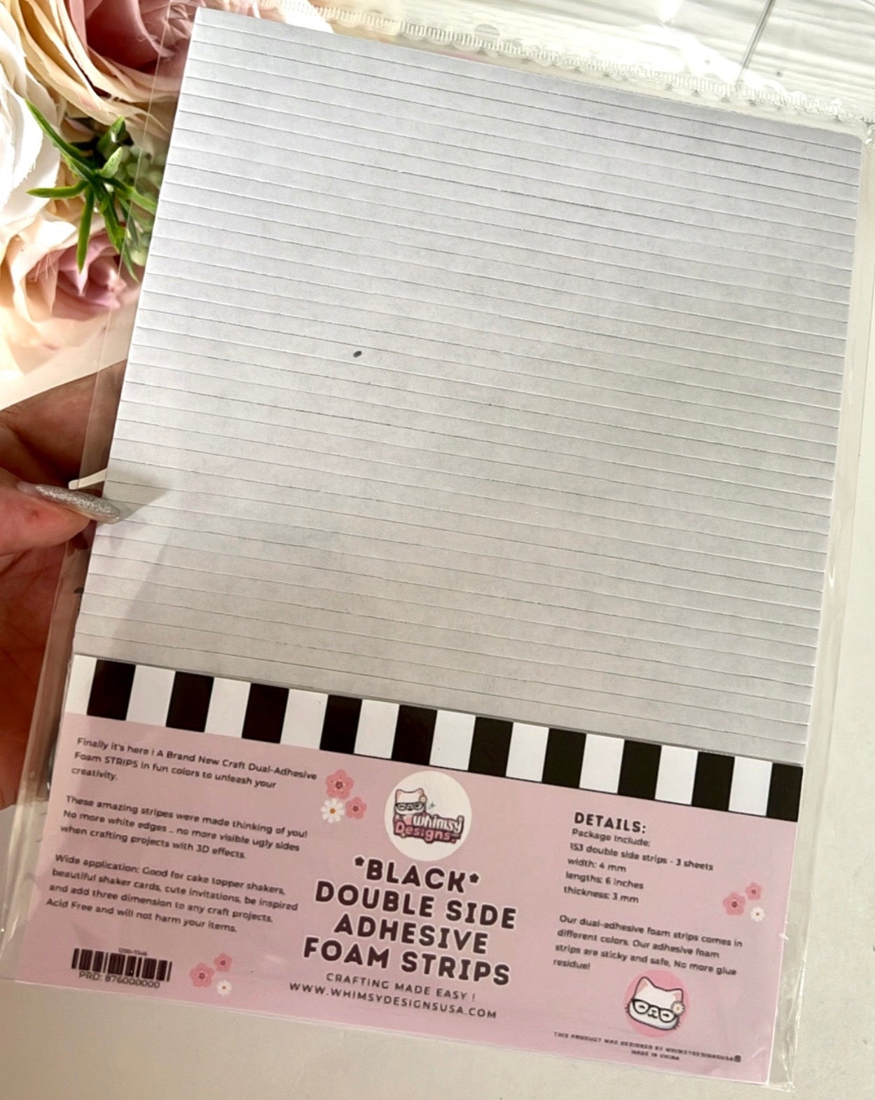 Double Sided Adhesive Foam Tapes Adhesive - BLACK