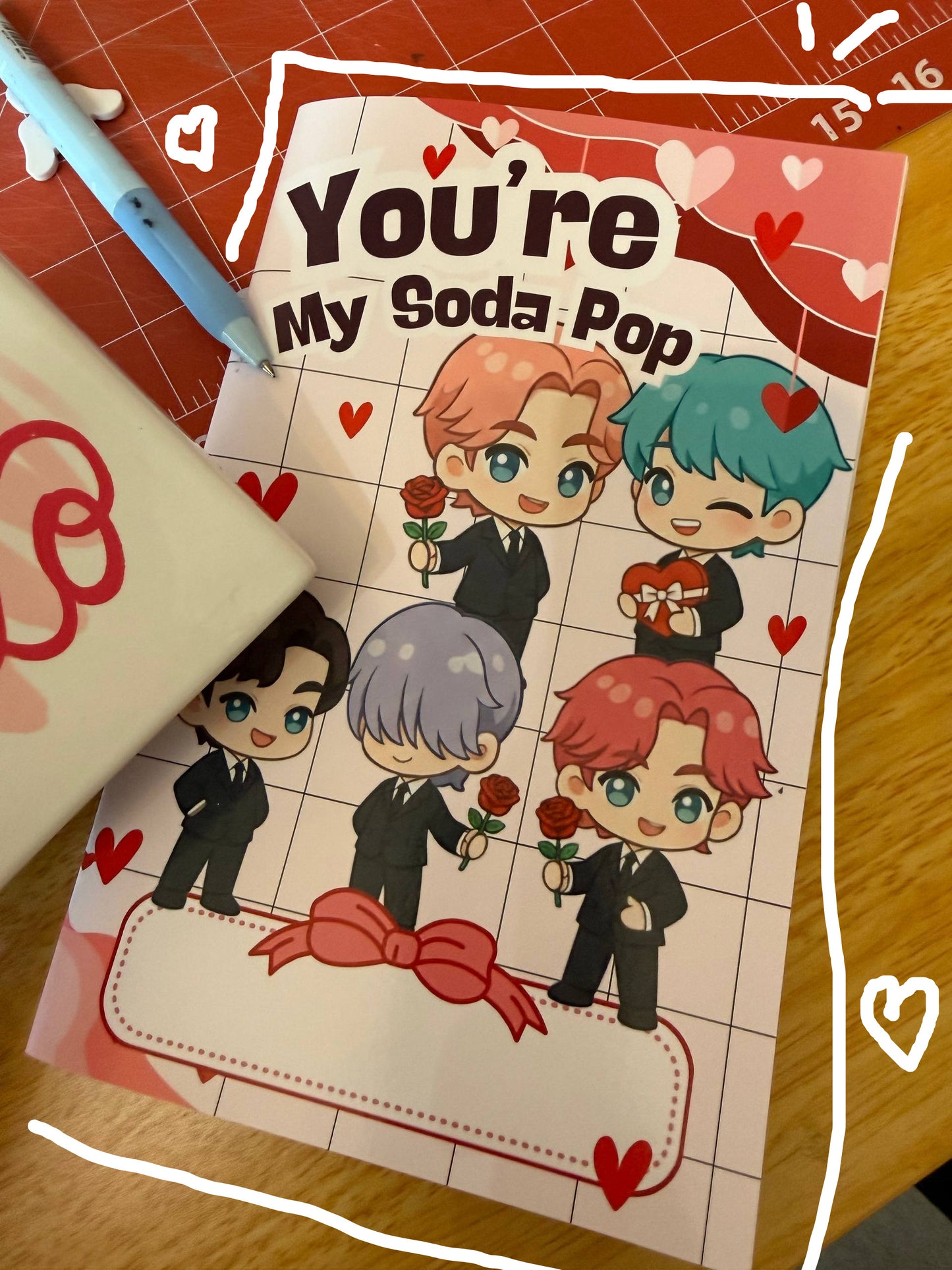 Booklet y Colección Digital "Saja Boys: Edición San Valentín" – Clipart PNG y Papeles Digitales