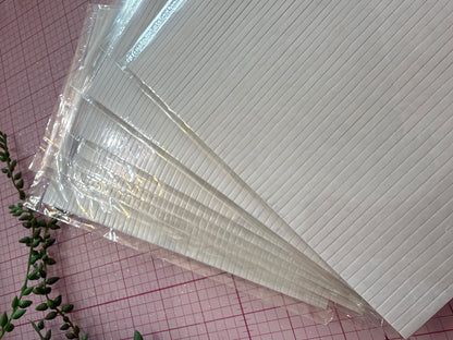 Tiras de Foam Doble Cara 3 mm para Cake Toppers y Toppers 360 – Paquete de 10 Láminas (520 Tiras)