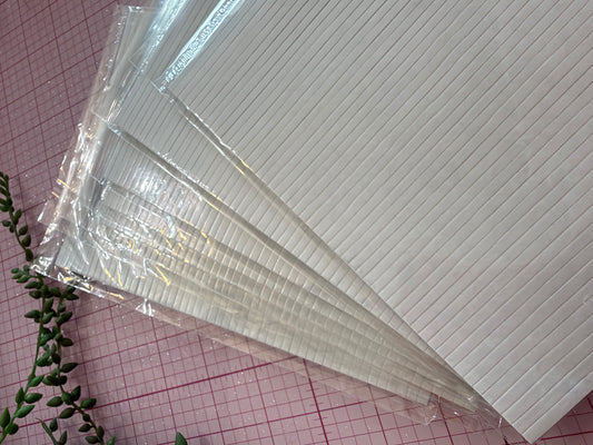 Tiras de Foam Doble Cara 3 mm para Cake Toppers y Toppers 360 – Paquete de 10 Láminas (520 Tiras)