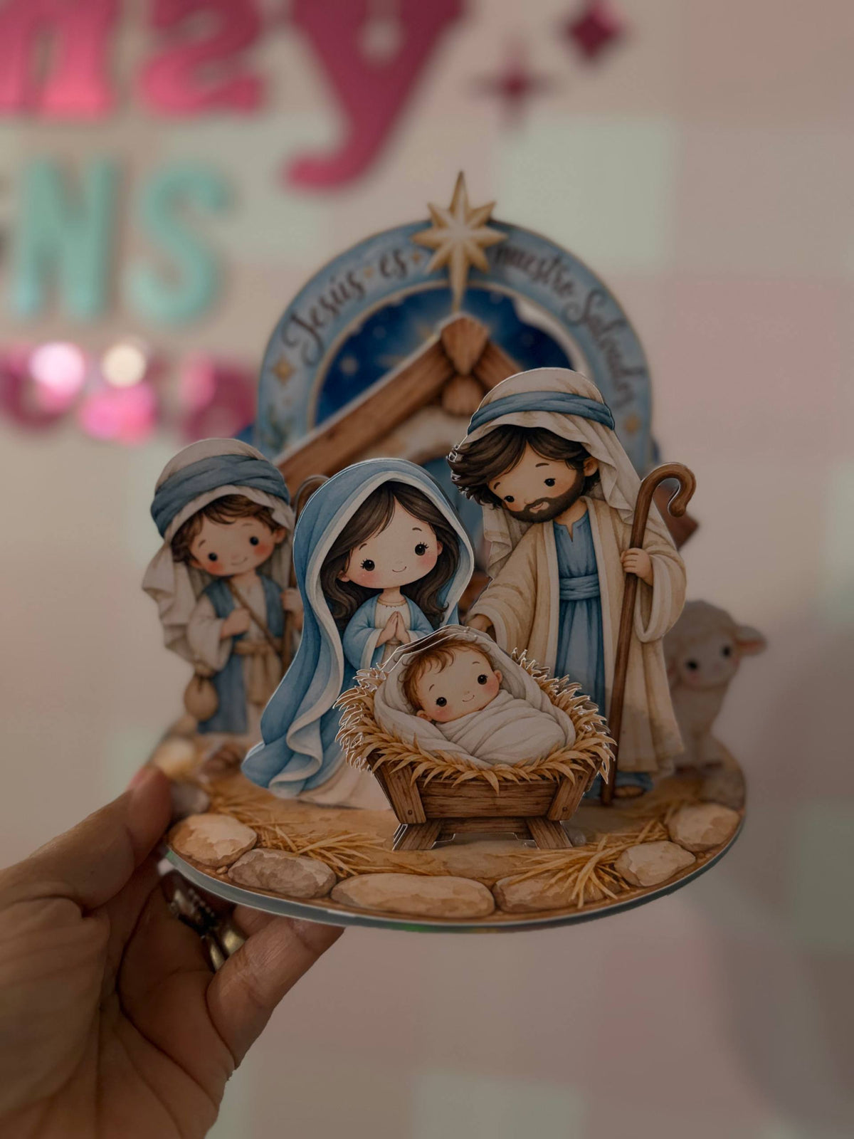 Colección de Nacimientos 360° | 5 Cake Toppers Navideños | Archivos Digitales para Cricut y Cameo