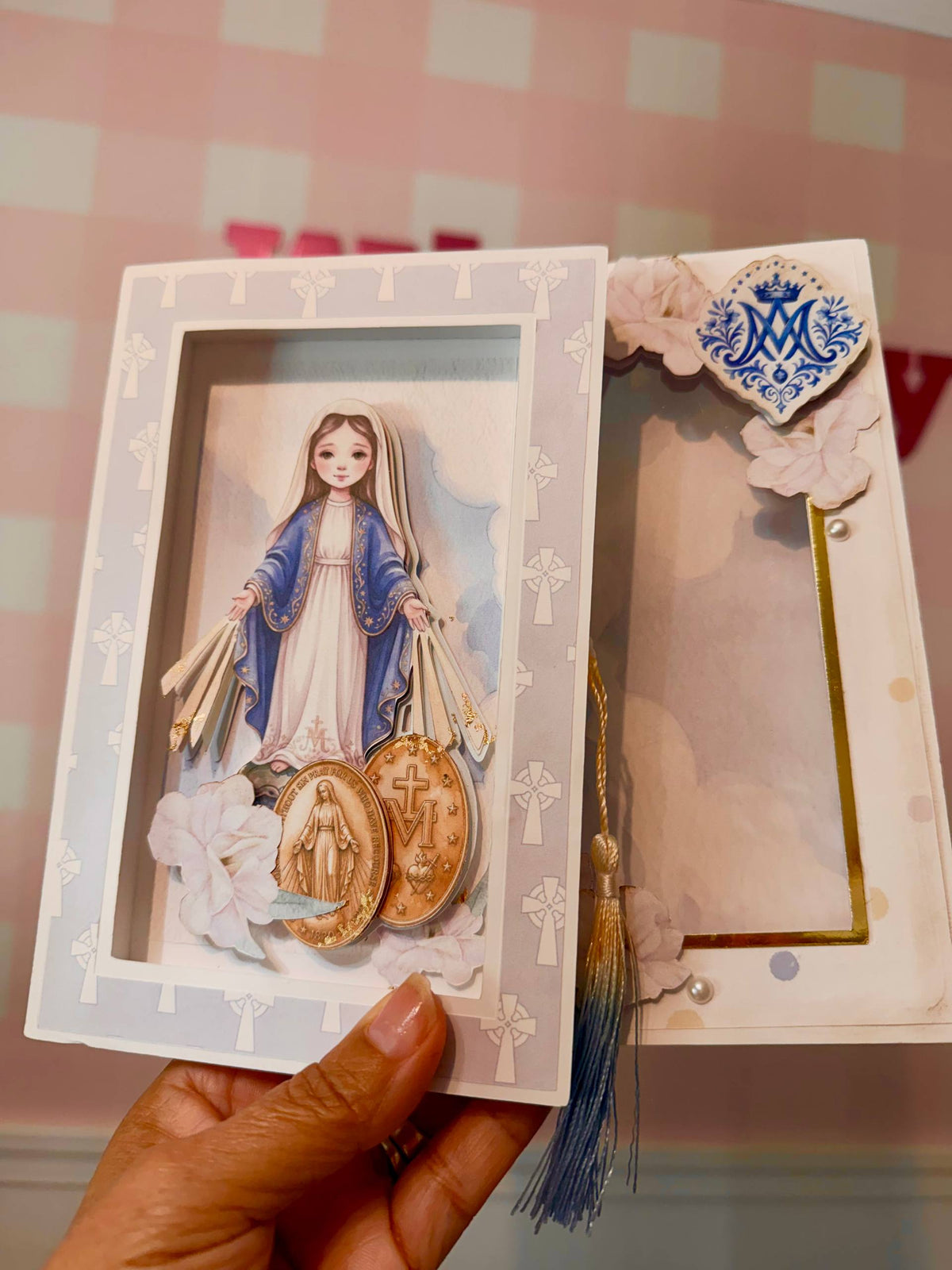 Colección Santísima · Lunes Creativos | 5 Archivos para Cricut y Cameo | Porta Rosario, Detente y Caja Nicho