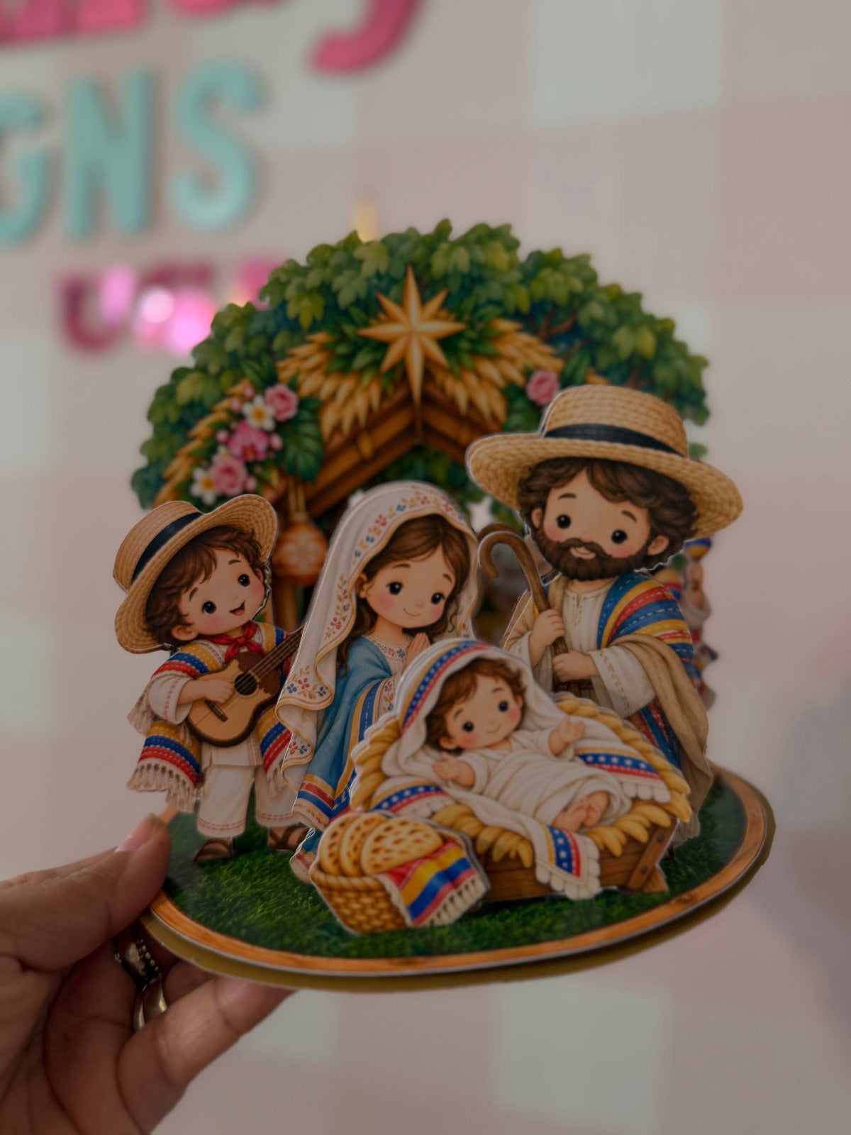Colección de Nacimientos 360° | 5 Cake Toppers Navideños | Archivos Digitales para Cricut y Cameo